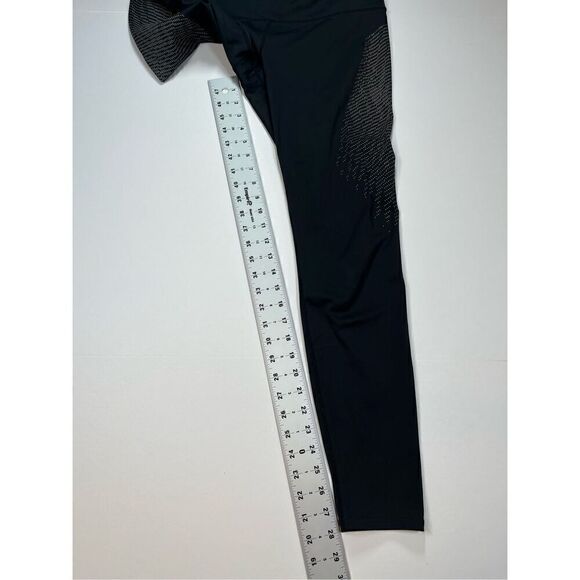 Athleta Sonar Reflective Dot Black Legging Run, Walking, Zip Pocket Size Medium - Picture 9 of 13